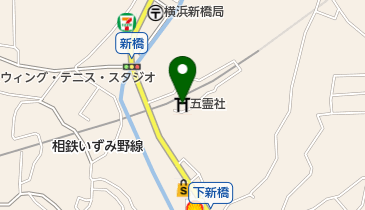 五霊社の地図画像