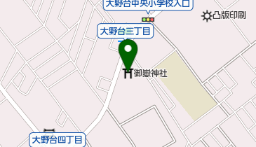 御嶽神社の地図画像