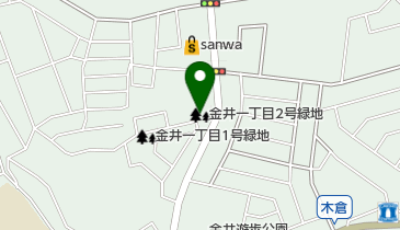 金井一丁目2号緑地の地図画像