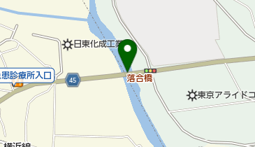 落合橋の地図画像