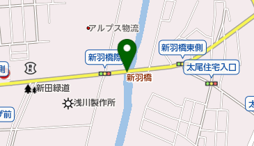 新羽橋の地図画像