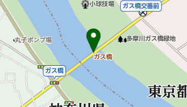 ガス橋の地図画像