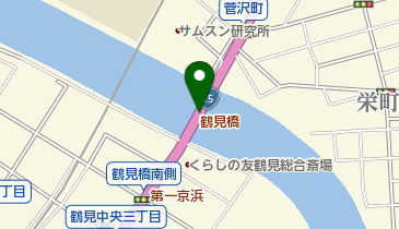 鶴見橋の地図画像