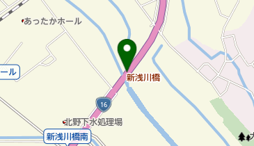 新浅川橋の地図画像