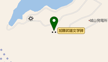 加藤武雄文学碑の地図画像