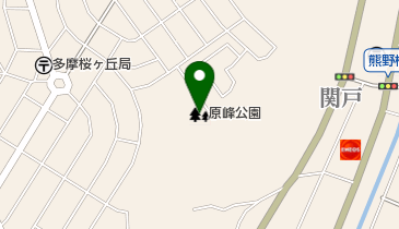 原峰公園の地図画像
