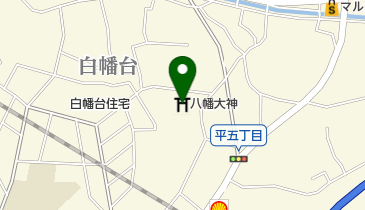 八幡大神の地図画像