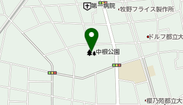 中根公園の地図画像