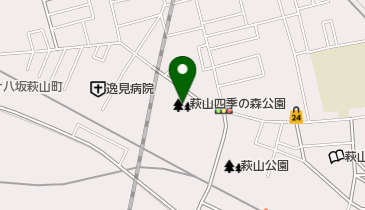 萩山四季の森公園の地図画像