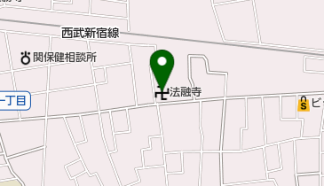 法融寺の地図画像