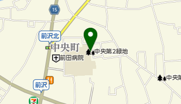 中央第2緑地の地図画像
