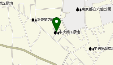 中央第1緑地の地図画像