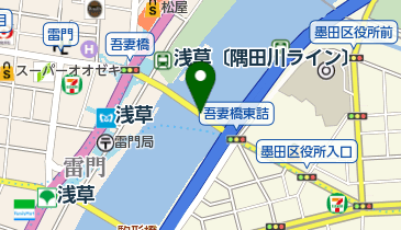 吾妻橋の地図画像