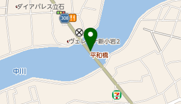 平和橋の地図画像