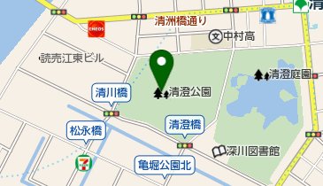 清澄公園の地図画像
