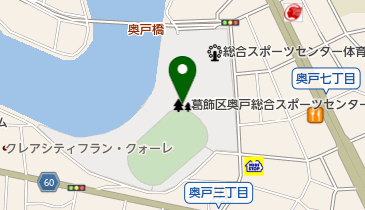 総合スポーツセンター運動公園の地図画像