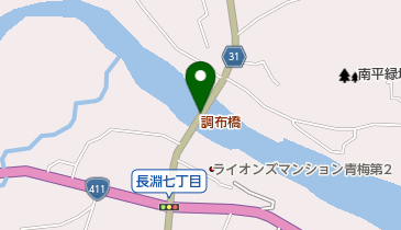 調布橋の地図画像