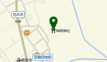 神明神社の地図画像