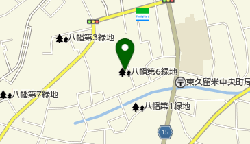 八幡第6緑地の地図画像
