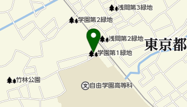 学園第1緑地の地図画像