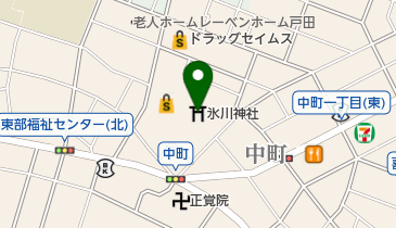 氷川神社の地図画像