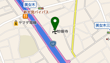 妙厳寺の地図画像