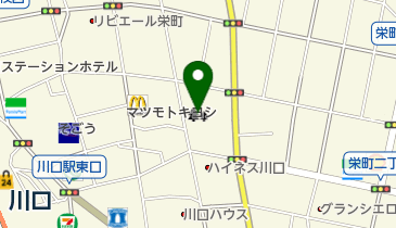 栄町サン緑地の地図画像