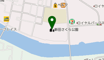 新田さくら公園の地図画像