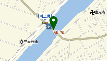 潮止橋の地図画像