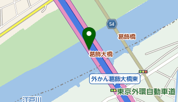 葛飾大橋の地図画像