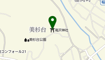 滝沢神社の地図画像