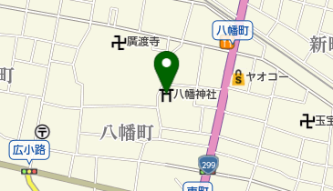 八幡神社の地図画像