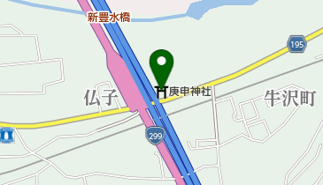 庚申神社の地図画像