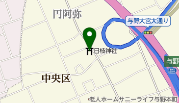 日枝神社の地図画像