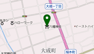 八幡神社の地図画像