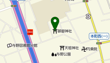 御嶽神社の地図画像