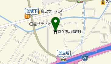 鶴ケ丸八幡神社の地図画像