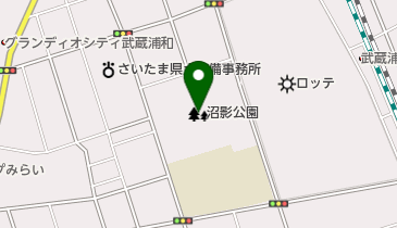 沼影公園の地図画像