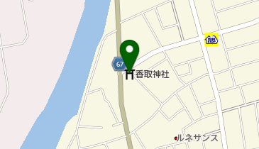 香取神社の地図画像