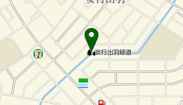 安行出羽緑道の地図画像