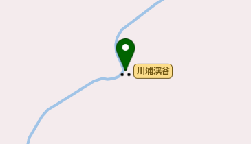 川浦渓谷の地図画像