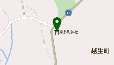 摩多利神社の地図画像