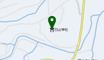 白山神社の地図画像