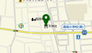 天神社の地図画像