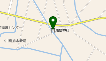 浅間神社の地図画像