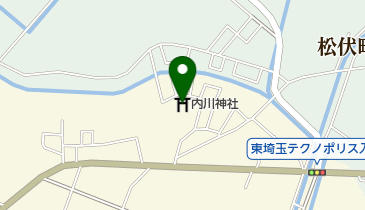 内川神社の地図画像