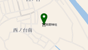 熊野神社の地図画像