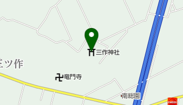 三作神社の地図画像