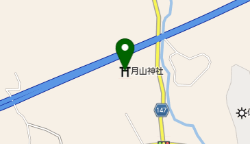 月山神社の地図画像
