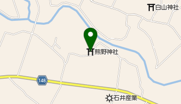 熊野神社の地図画像